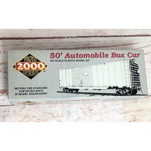 Vintage Proto 2000 Series 50’ Auto Box Car HO Scale Plastic Model Kit Train Toy